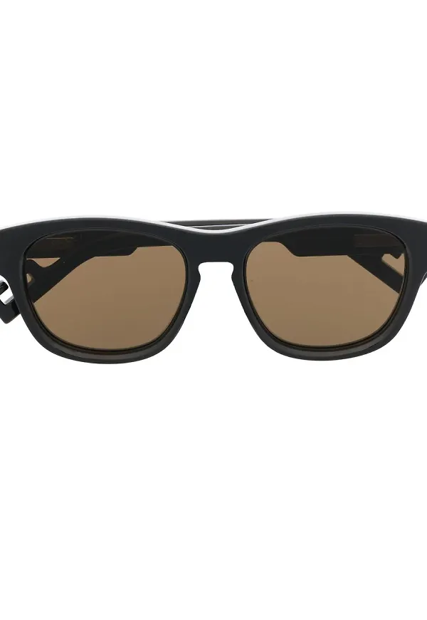 Gucci Eyewear runda solglasögon - Svart