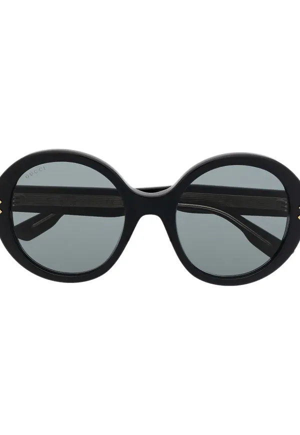 Gucci Eyewear runda solglasögon - Svart