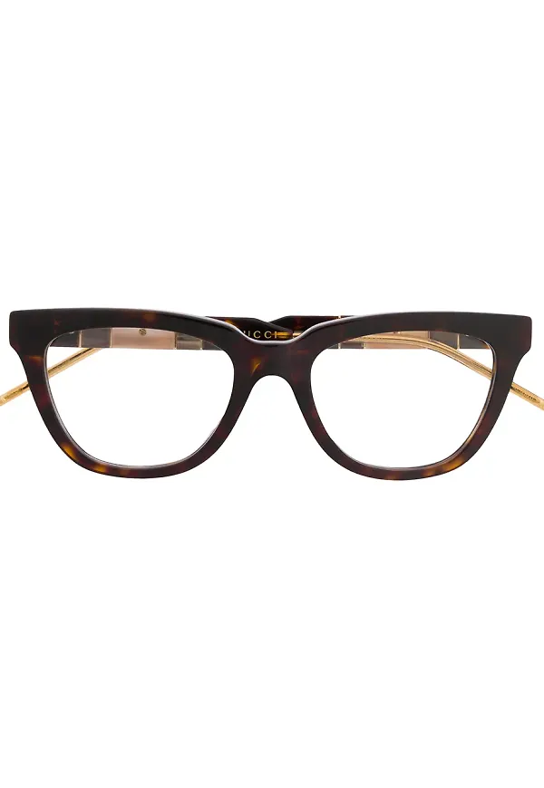 Gucci Eyewear sköldpaddsfärgade glasögon - Brun