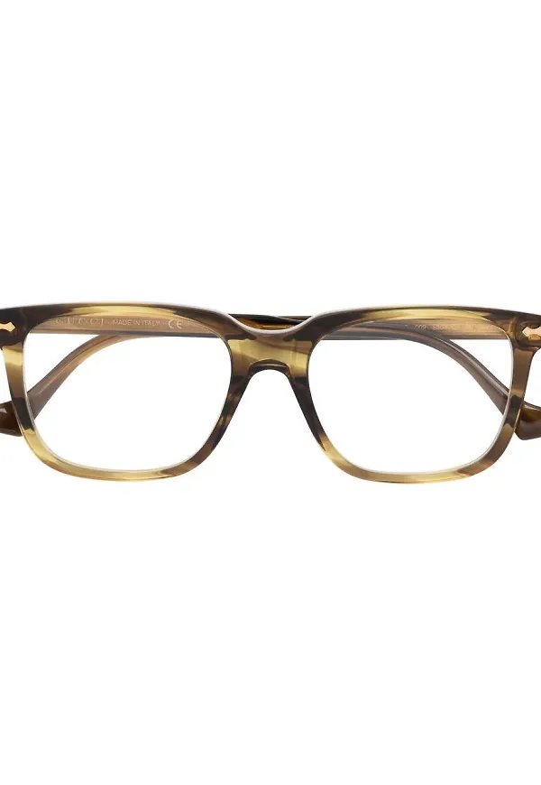 Gucci Eyewear sköldpaddsfärgade fyrkantiga glasögon - Brun