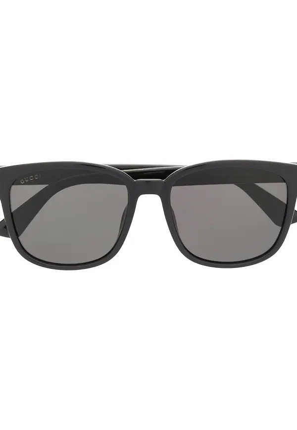 Gucci Eyewear solglasögon med fyrkantiga bågar - Svart