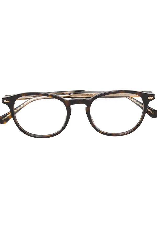 Gucci Eyewear square frame glasses - Brun