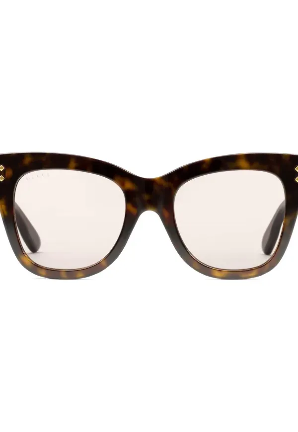 Gucci Eyewear tonade cat eye-solglasögon - Gul