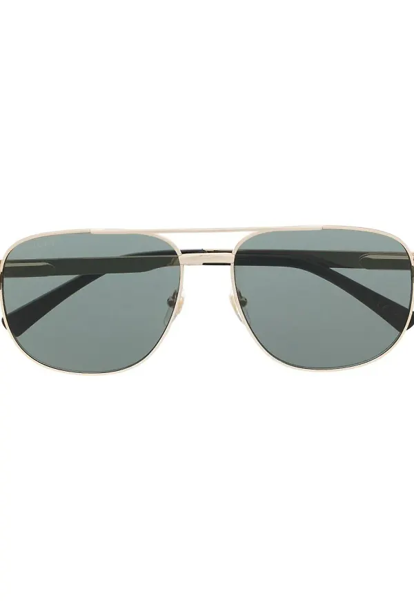 Gucci Eyewear tonade fyrkantiga glasögon - Guldfärgad