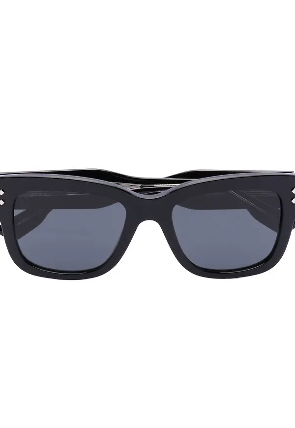 Gucci Eyewear tonade fyrkantiga solglasögon - Svart