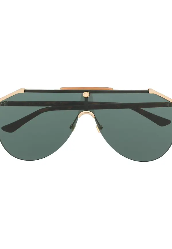 Gucci Eyewear tonade pilotsolglasögon - Brun