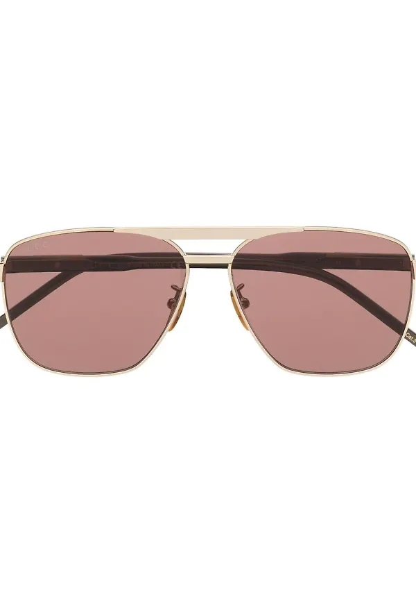 Gucci Eyewear tonade pilotsolglasögon - Grön
