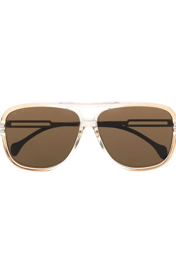 Gucci Eyewear tonade pilotsolglasögon - Neutral