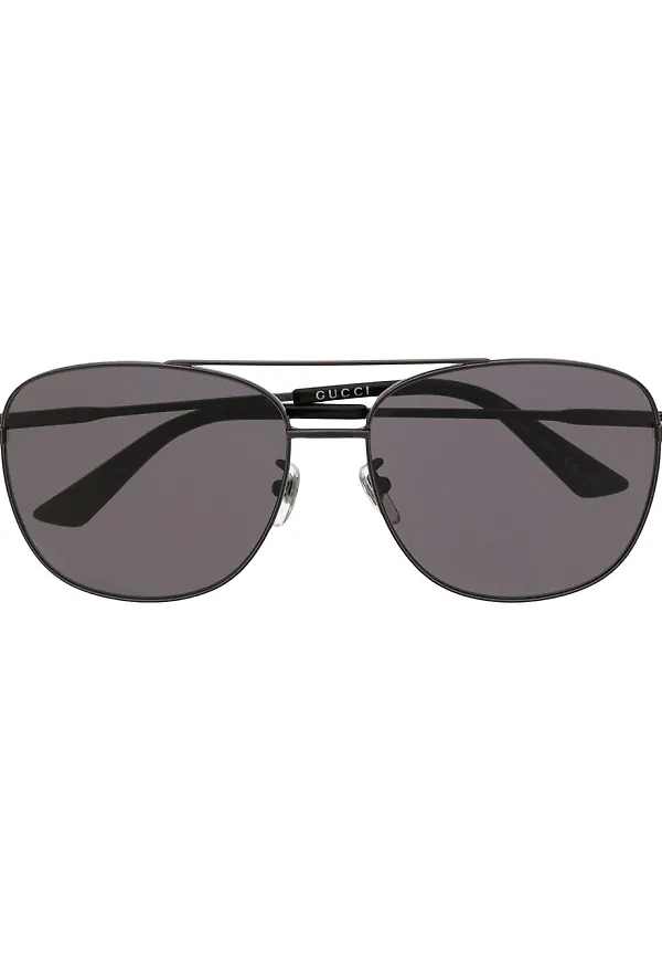 Gucci Eyewear tonade pilotsolglasögon - Svart