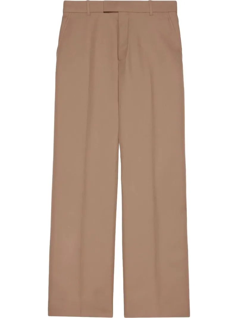 Gucci finbyxor i gabardin - Neutral