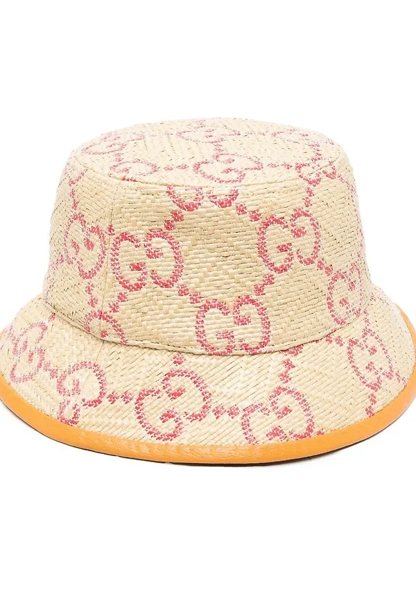 Gucci fiskehatt med logotyp - Neutral