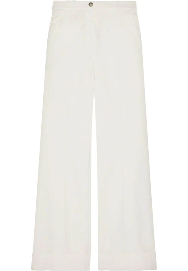 Gucci flare-jeans med hög midja - Vit