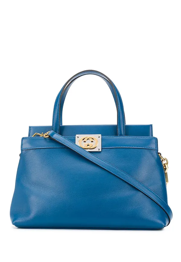 Gucci GG-plaque tote bag - Blå