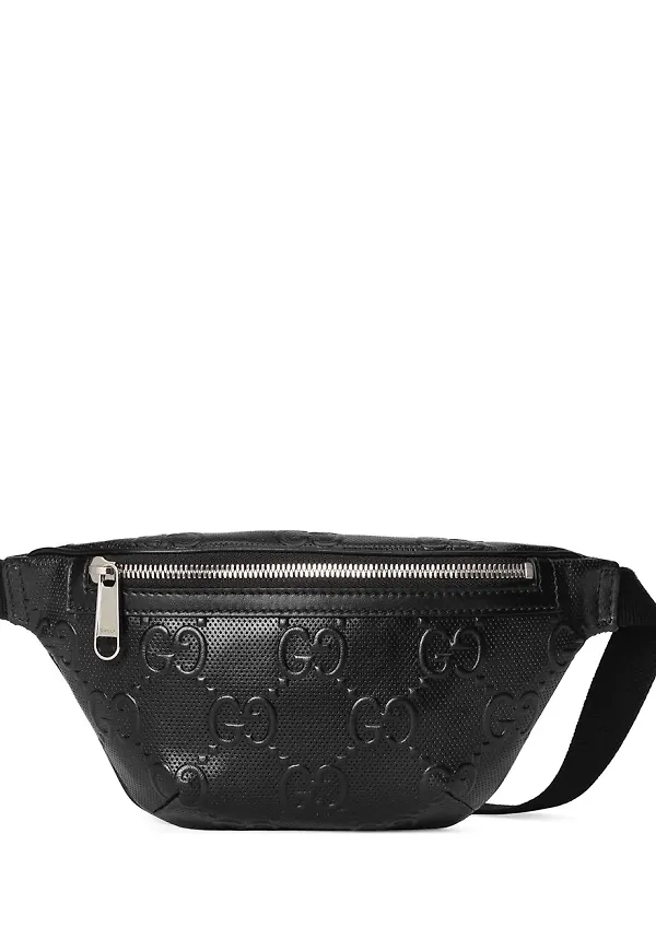 Gucci GG-präglad midjeväska - Svart