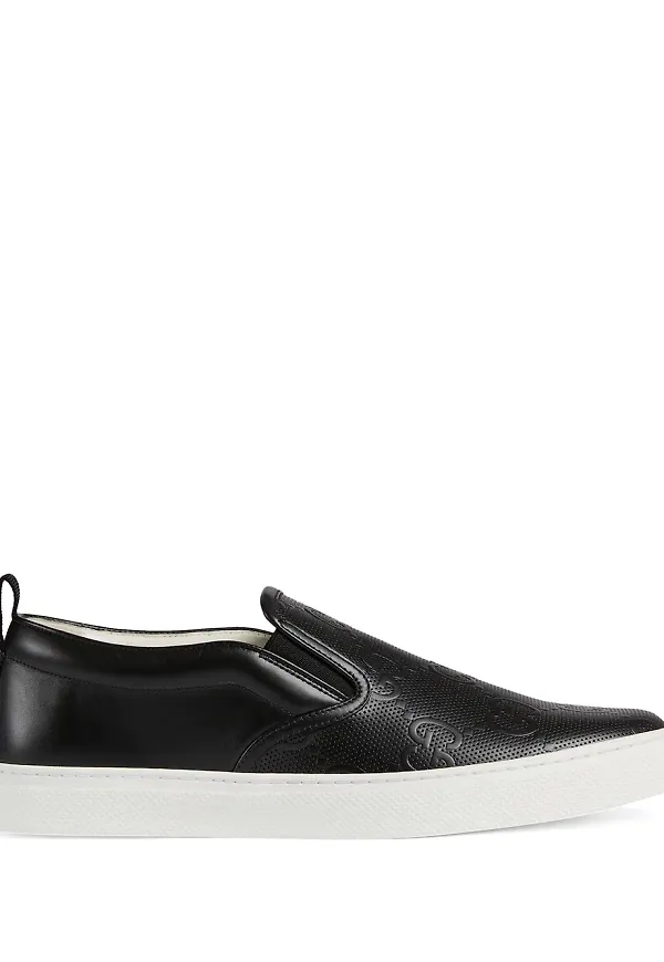 Gucci GG-präglade sneakers - Svart