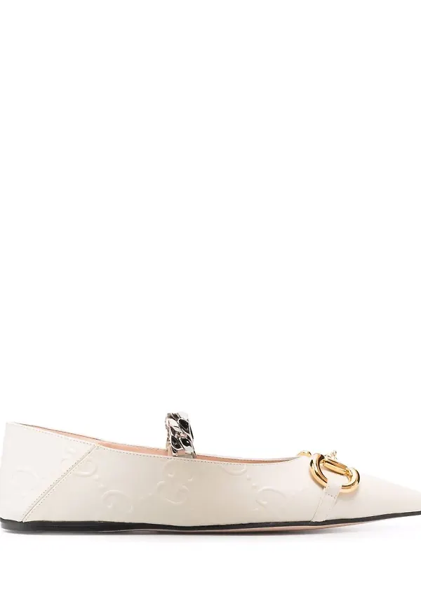 Gucci GG ballerinaskor - Neutral