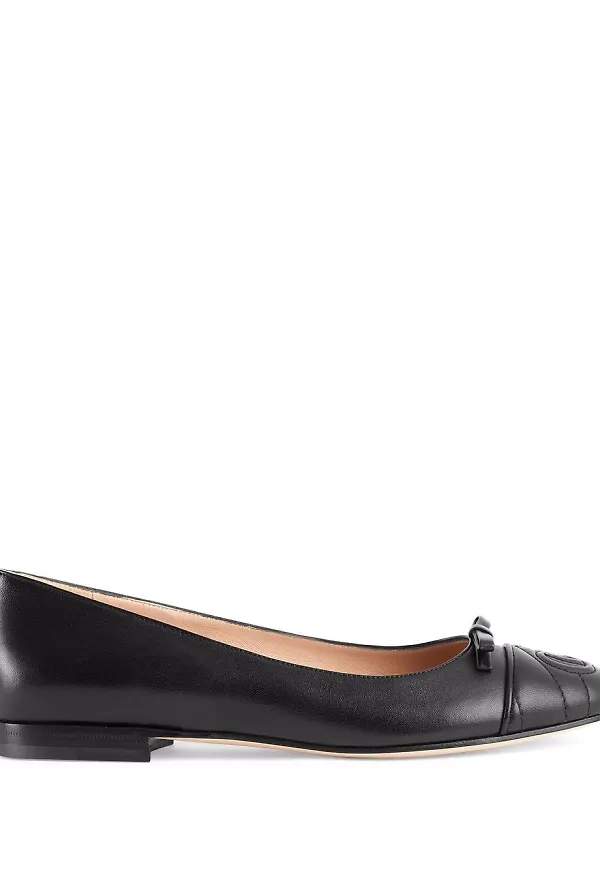Gucci GG ballerinaskor - Svart