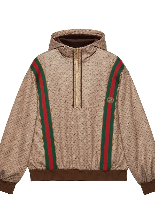 Gucci GG hoodie i jersey - Brun