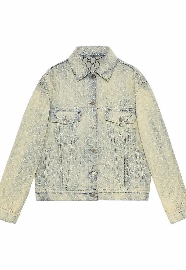Gucci GG jeansjacka i jacquard - Blå