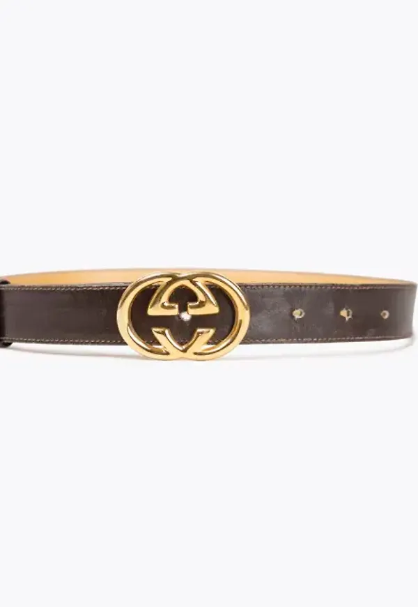 Gucci Gg Leather Belt