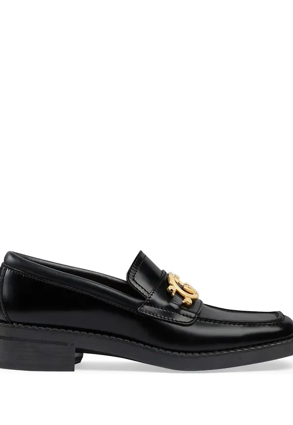 Gucci GG läderloafers - Svart
