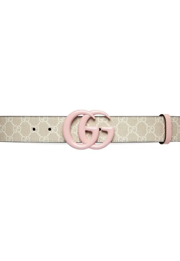 Gucci GG Marmont brett bälte - Neutral