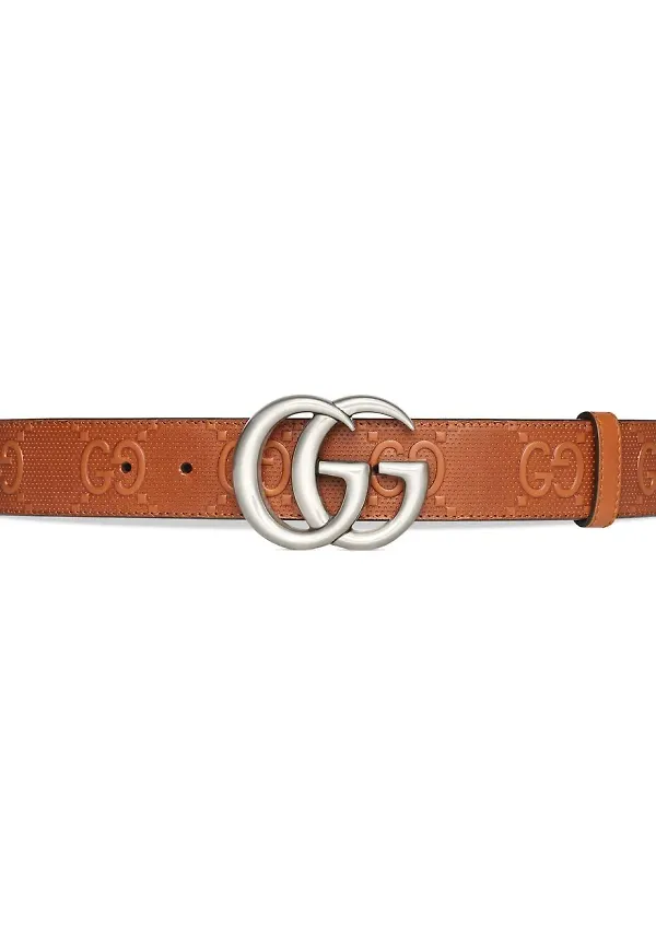 Gucci GG Marmont bälte - Brun