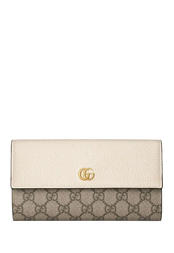Gucci GG Marmont kontinentalplånbok - Neutral