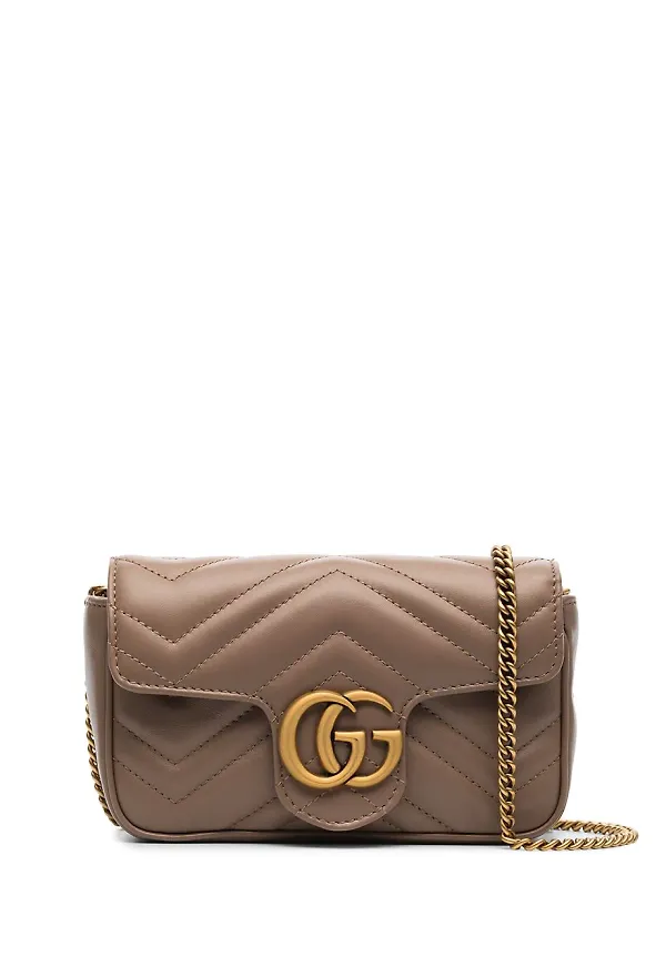Gucci GG Marmont liten väska - Neutral
