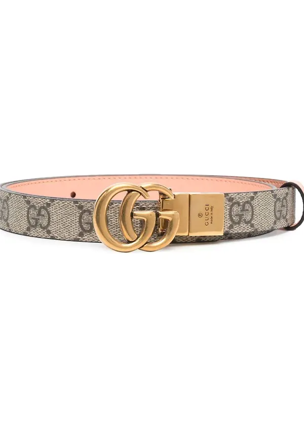 Gucci GG Marmont läderbälte - Neutral