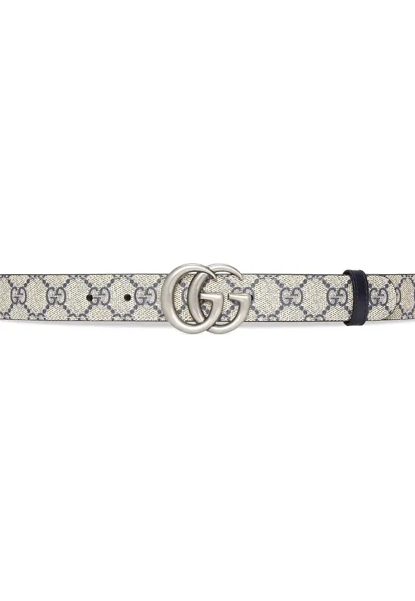 Gucci GG Marmont vändbart bälte - Blå