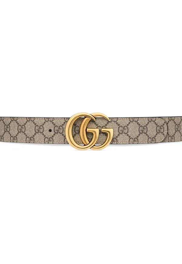 Gucci GG Marmont vändbart bälte - Neutral