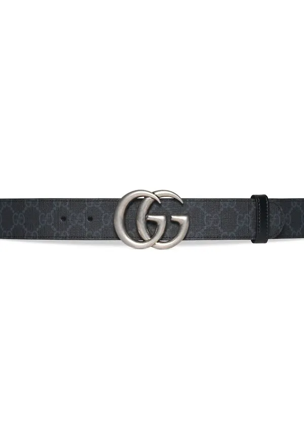 Gucci GG Marmont vändbart bälte - Svart