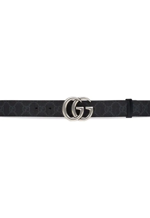 Gucci GG Marmont vändbart bälte - Svart