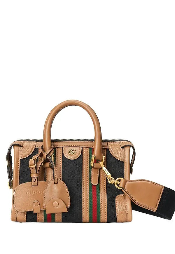 Gucci GG randig totebag - Svart