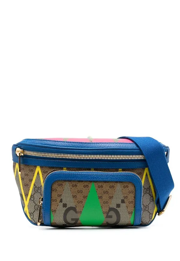 Gucci GG Rhombus midjeväska - Blå