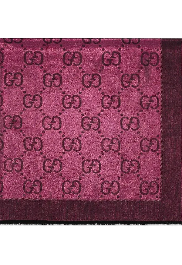 Gucci GG sjal i jacquard - Röd