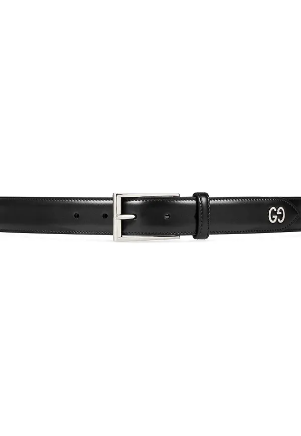 Gucci GG skärp i läder - Svart