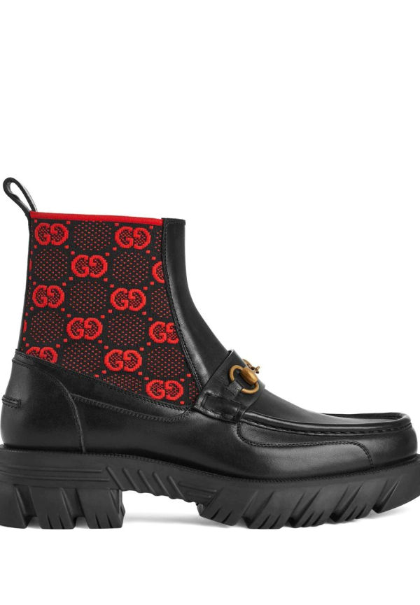 Gucci GG stövletter med bettdetalj - Svart