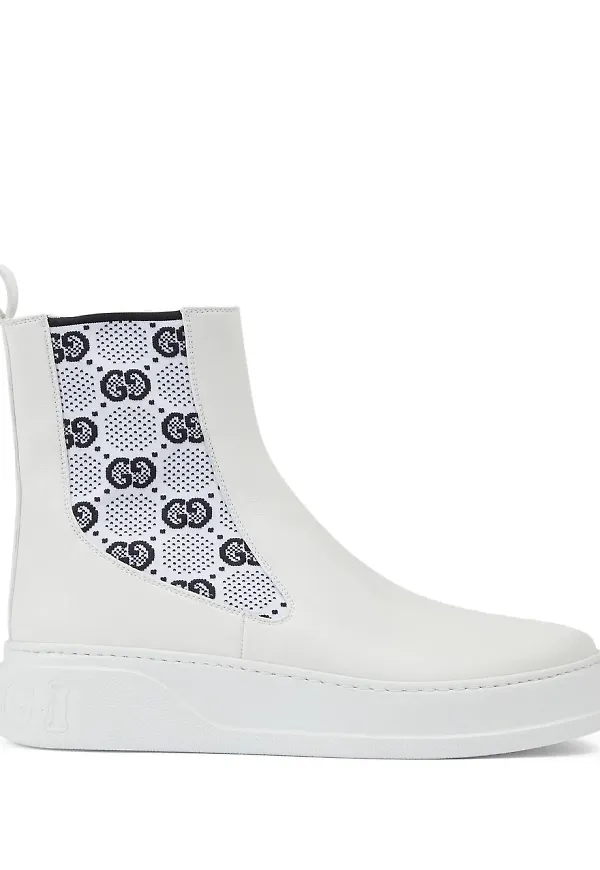 Gucci GG Supreme ankelboots - Vit