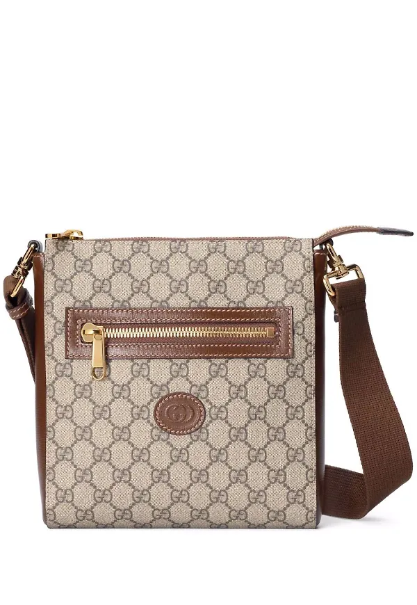 Gucci GG Supreme axelremsväska - Neutral