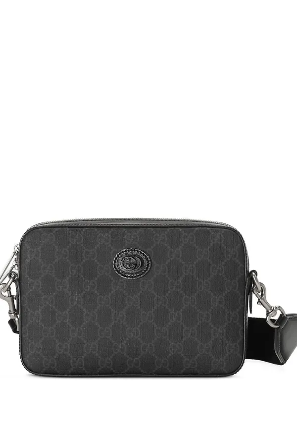 Gucci GG Supreme axelväska - Svart