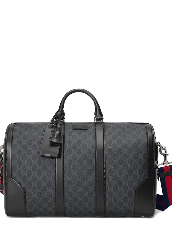 Gucci GG Supreme duffelväska - Svart
