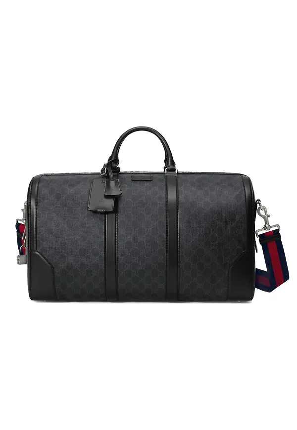 Gucci GG Supreme duffelväska - Svart