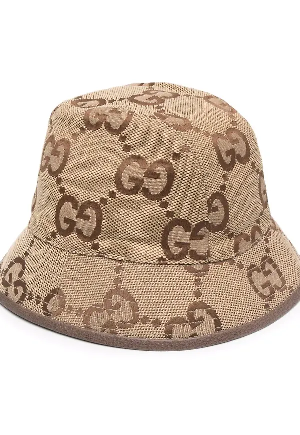 Gucci GG Supreme fiskehatt - Neutral