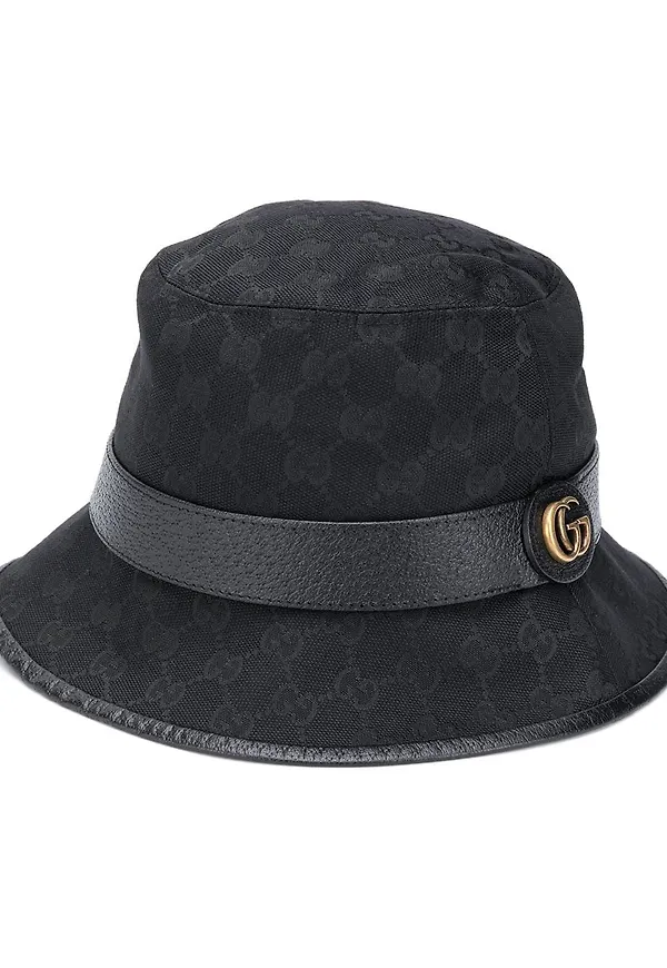 Gucci GG Supreme fiskehatt - Svart