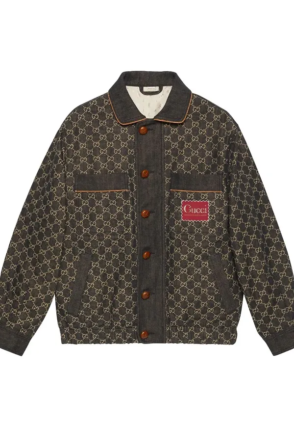 Gucci GG Supreme jeansjacka - Svart
