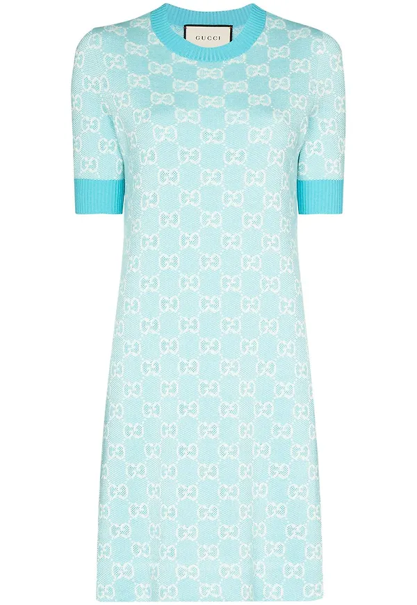 Gucci GG Supreme klänning - Blå