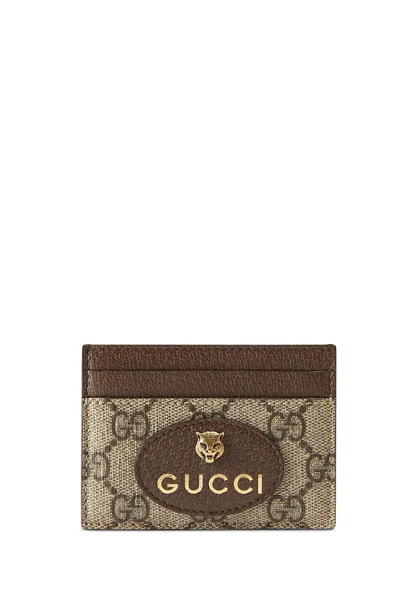 Gucci GG Supreme korthållare - Brun