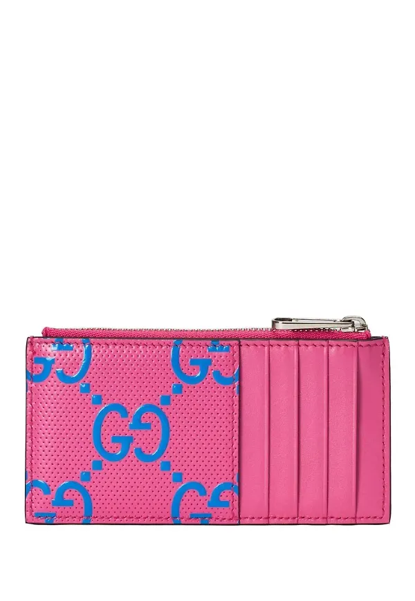 Gucci GG Supreme korthållare - Rosa